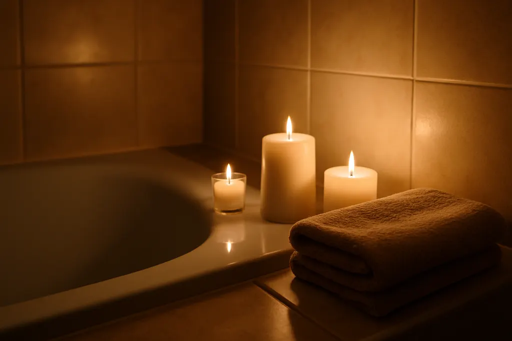 Candlelit Bath Corner